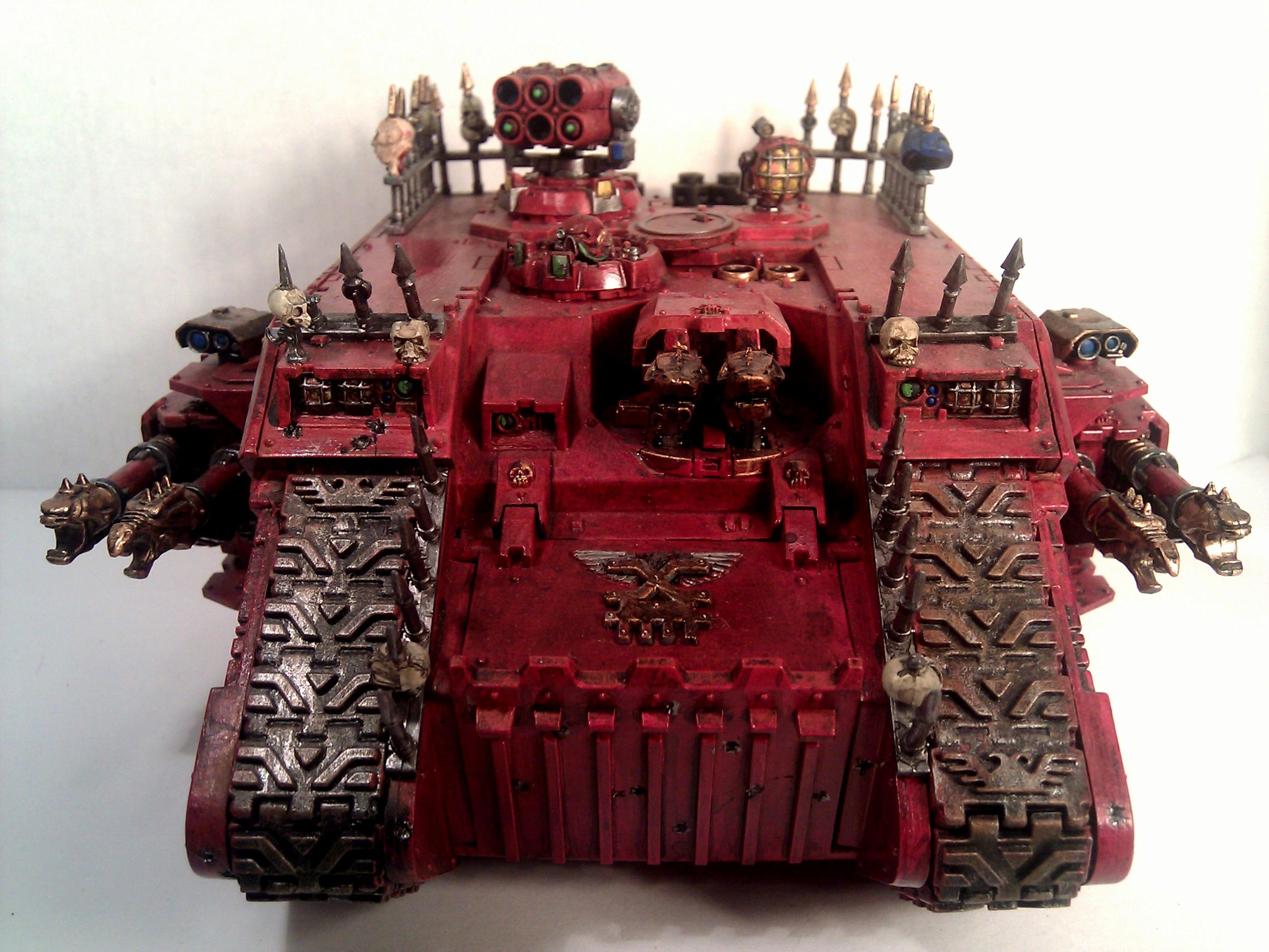 Chaos Khorne Land Raider Red Space Marines Tank Vehicle World